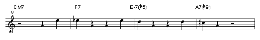 コードのつなぎ目-1/Jazz Sax 吹きの散歩道