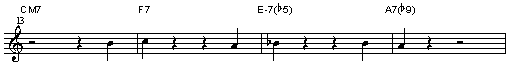 コードのつなぎ目-2/Jazz Sax 吹きの散歩道